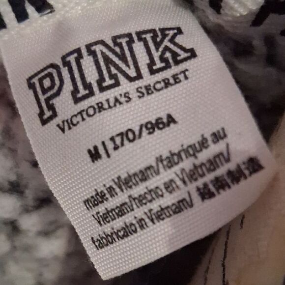 Pink Victoria's Secret Cozy Textured Fleece Pullover with Zipper Size Medium - Picture 8 of 9